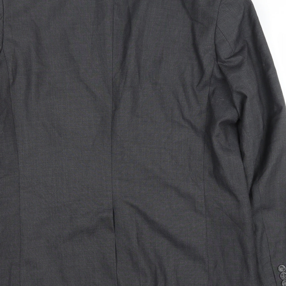 Mens UK Size 42 Perry Ellis Regular Grey Suit Jacket
