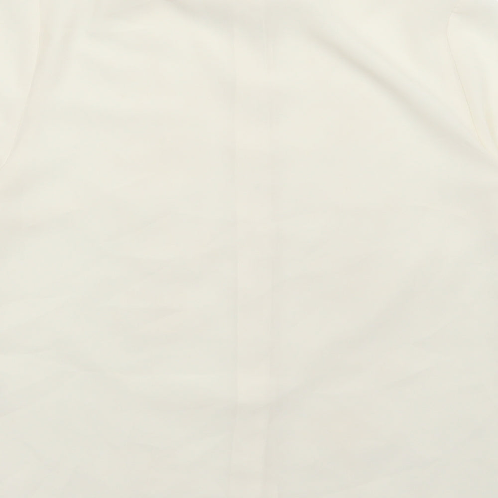 Womens UK Size 14 FOSBY Ivory Basic Button-Up
