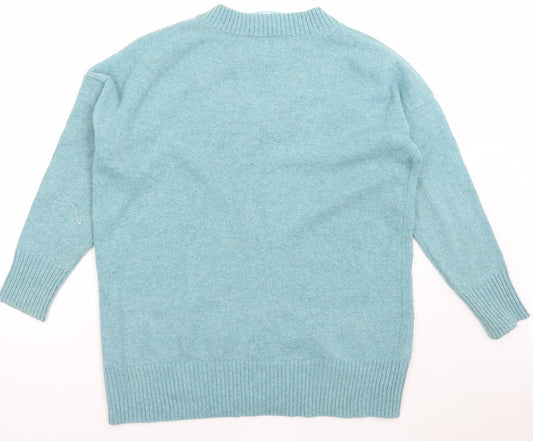 Womens UK Size M Papaya Green Pullover Jumper