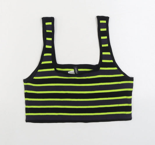 Womens UK Size L Divided by H&M Multicoloured Cropped Tank
