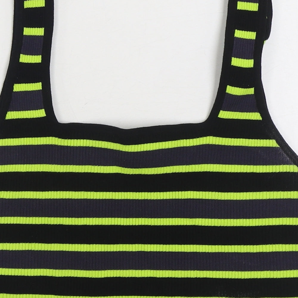 Womens UK Size L Divided by H&M Multicoloured Cropped Tank