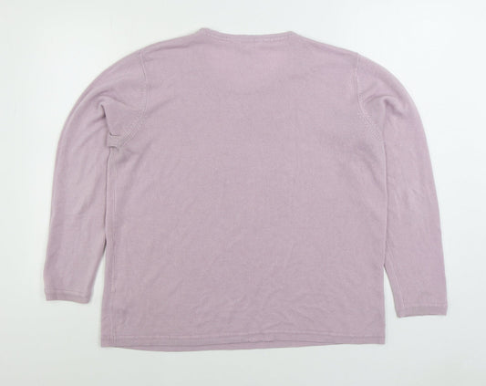 Womens UK Size L Julipa Pink Pullover Jumper