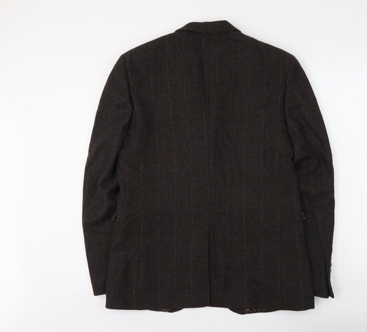 Mens UK Size M Cedar Wood State Regular Brown Suit Jacket