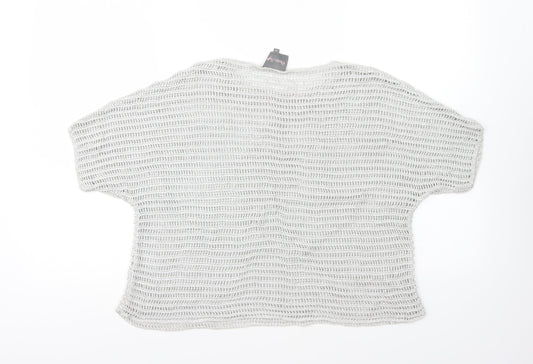 Womens UK Size M Phase Eight Silver Pullover Jumper
