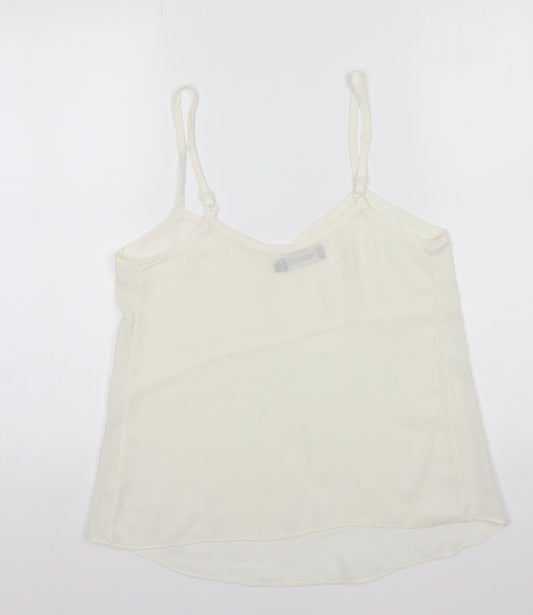 Womens UK Size 8 Missguided White Camisole Blouse