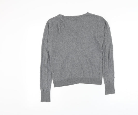 Womens UK Size 4 Primark Grey Cardigan Jumper