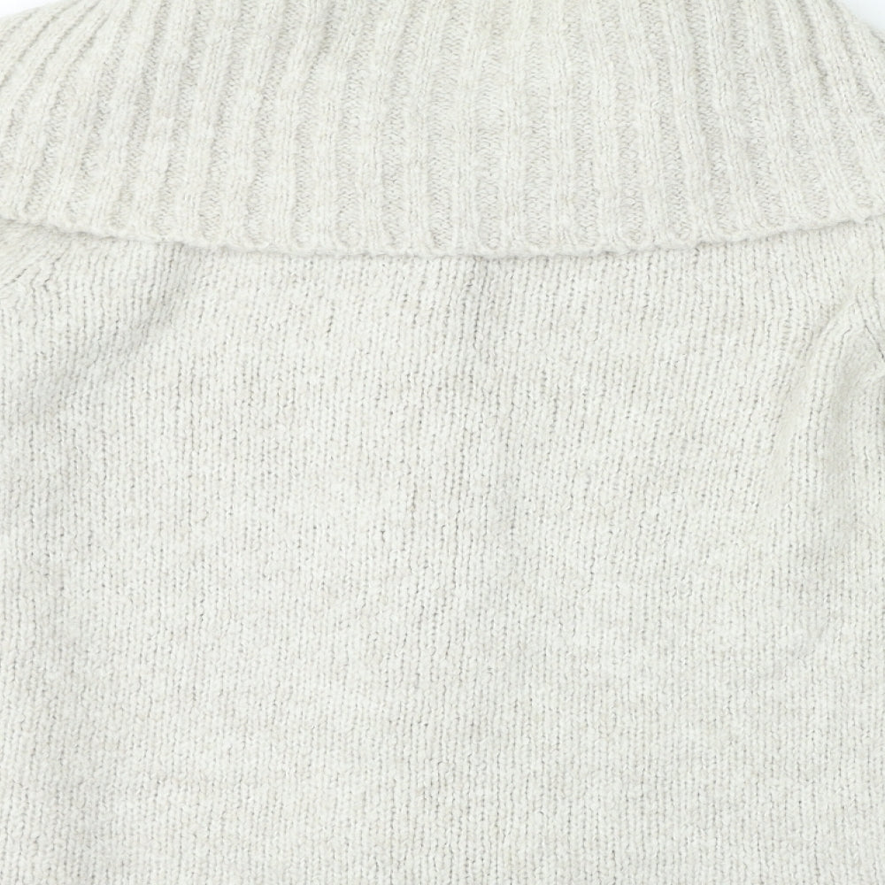 Womens UK Size 14 Moda Beige Cardigan Jumper