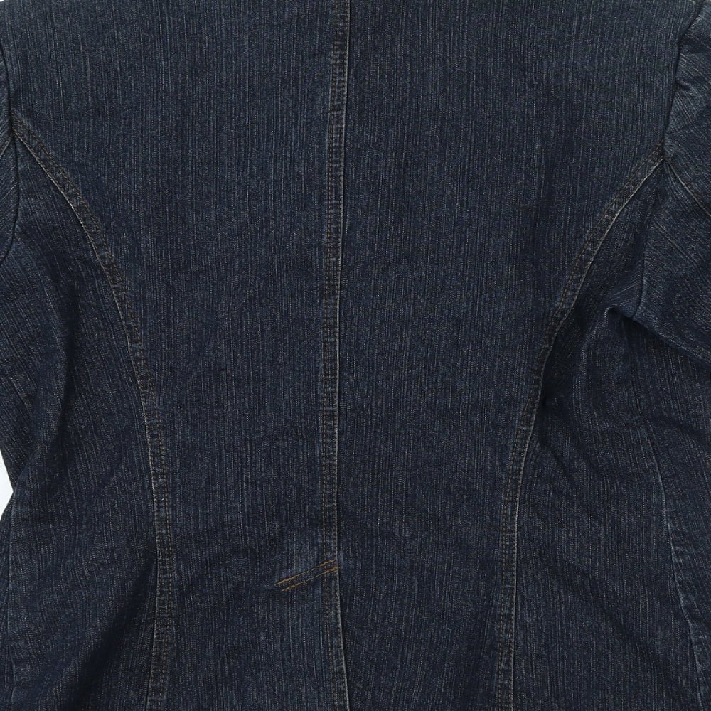 Womens UK Size M Preworn Regular Blue Blazer