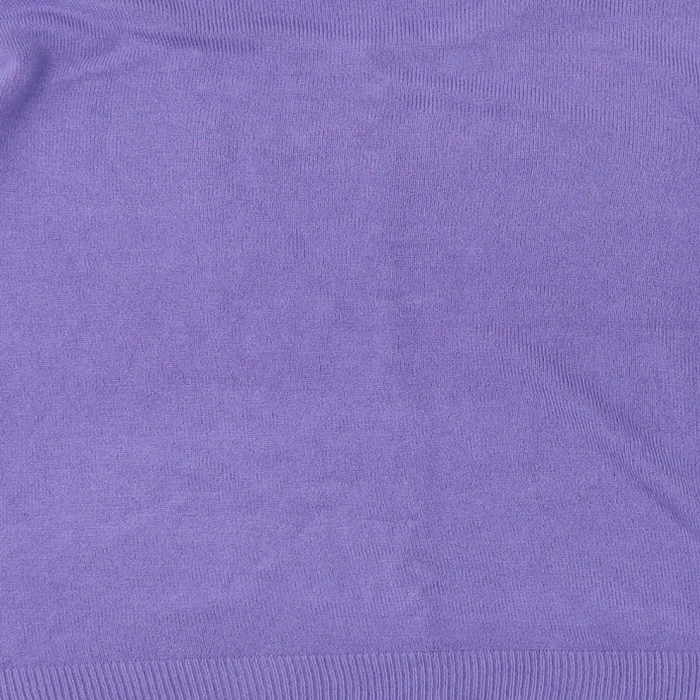 Womens UK Size 2XL Debbie Morgan Purple Pullover Jumper