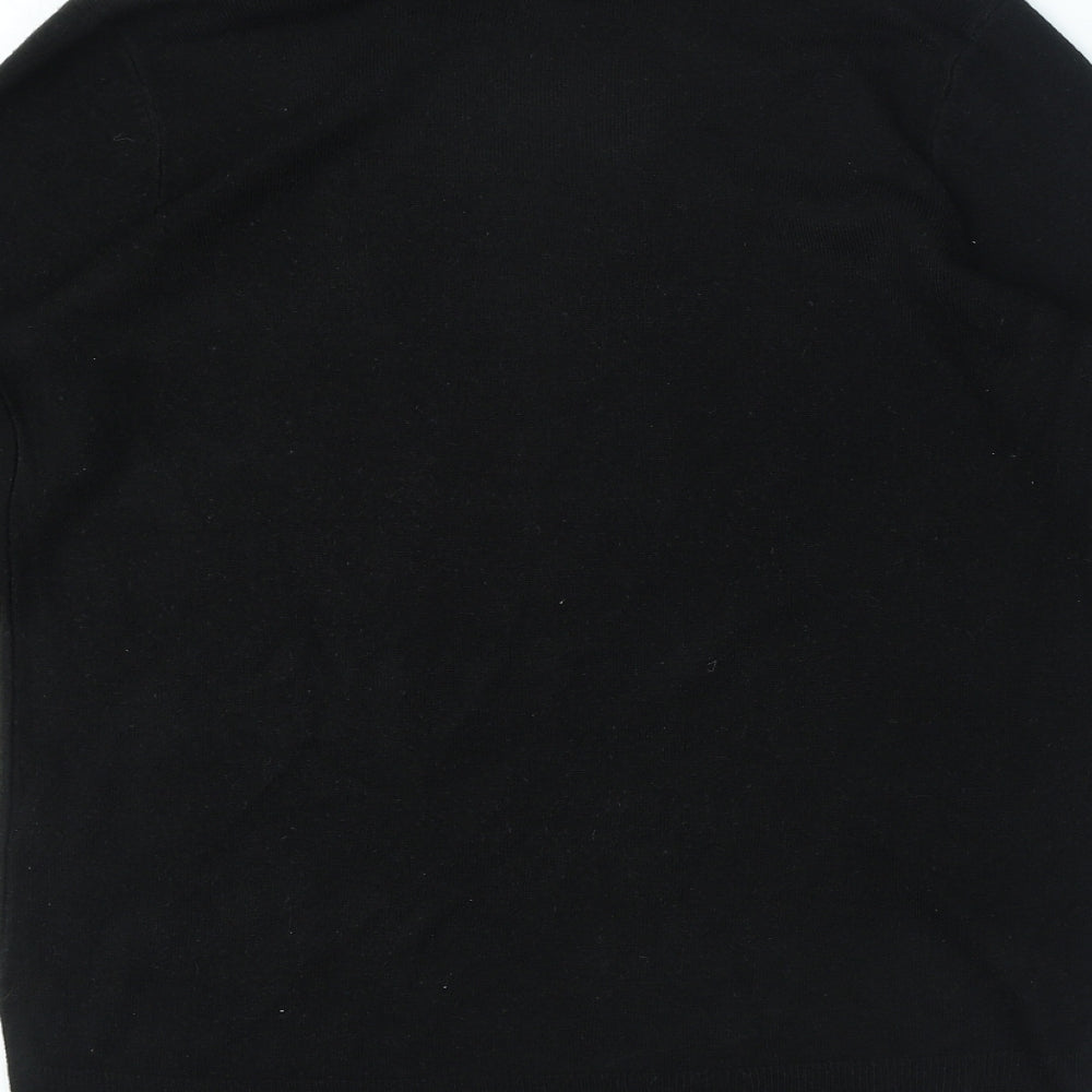 Primark Womens Black Round Neck Acrylic Pullover Jumper Size S