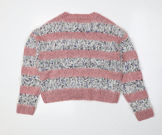 Womens UK Size S New Look Multicoloured Pullover Jumper