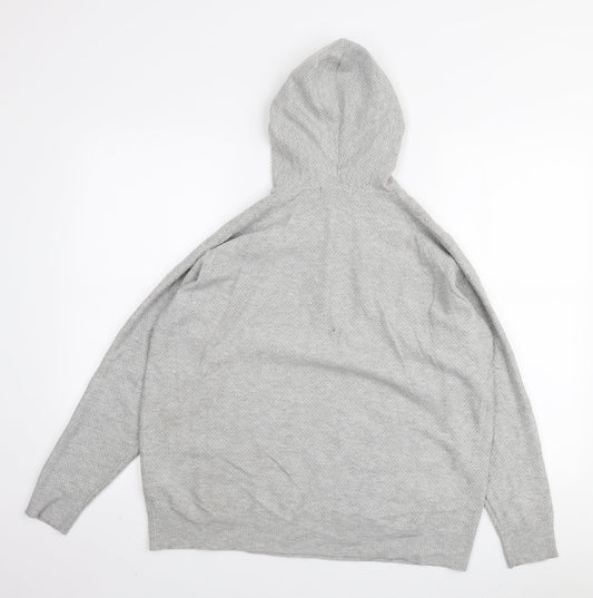 Womens UK Size M Marks and Spencer Grey Pullover Hoodie