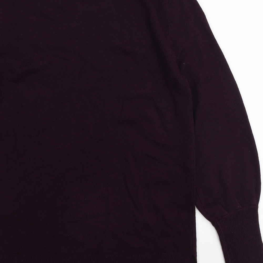 Womens UK Size S Marks and Spencer Purple Pullover Jumper