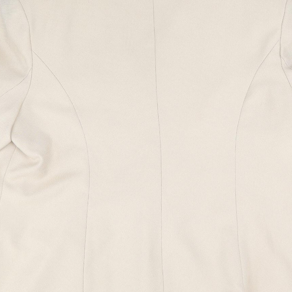 Bonmarché Womens Beige Polyester Jacket Suit Jacket Size 20