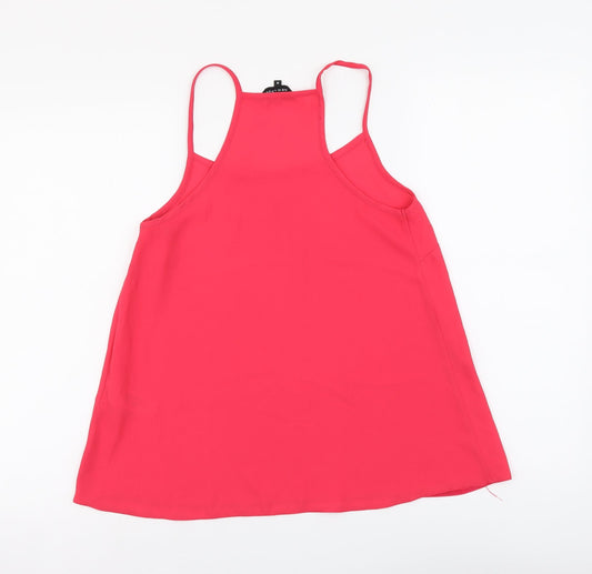 Womens UK Size 8 New Look Pink Camisole Blouse