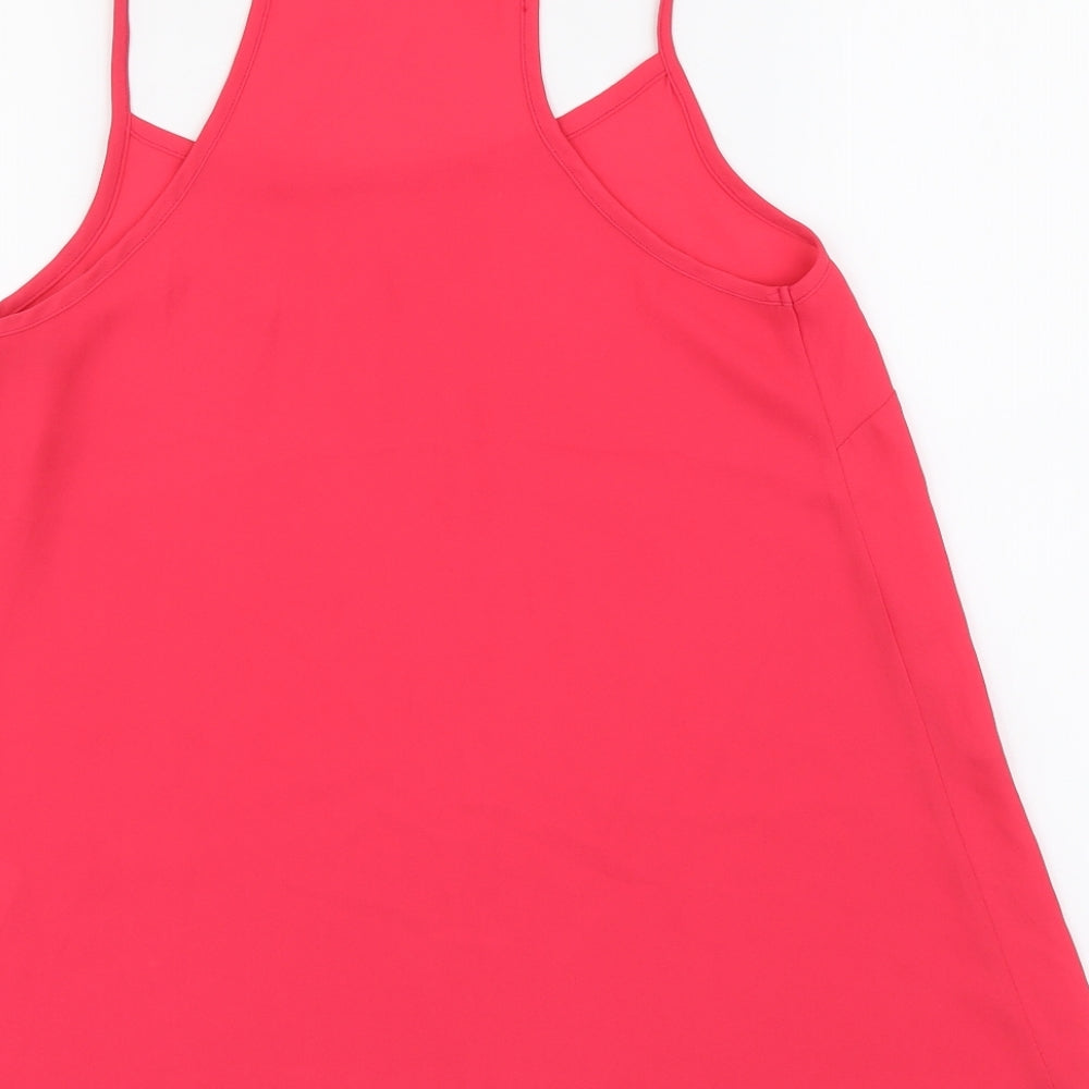 Womens UK Size 8 New Look Pink Camisole Blouse