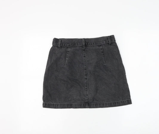 Womens UK Size 10 Topshop A-Line Denim Skirt