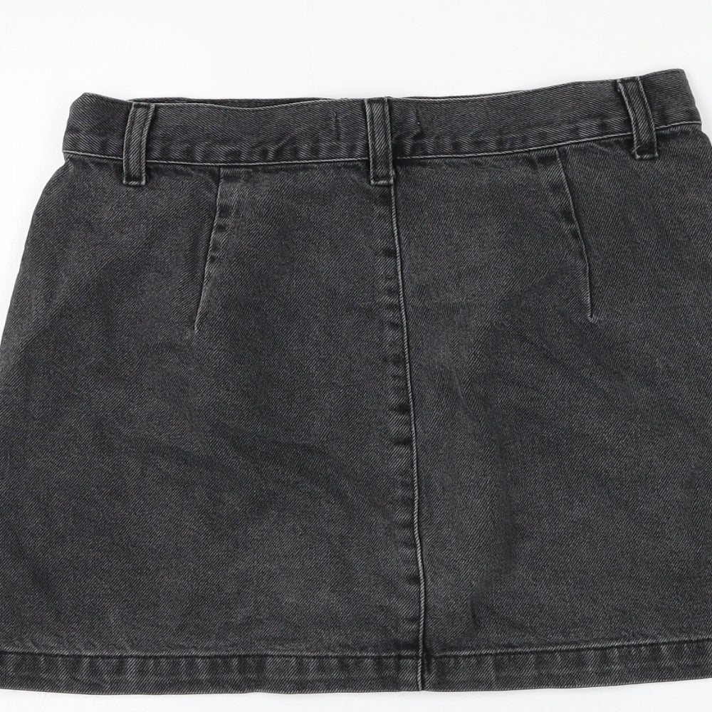 Womens UK Size 10 Topshop A-Line Denim Skirt