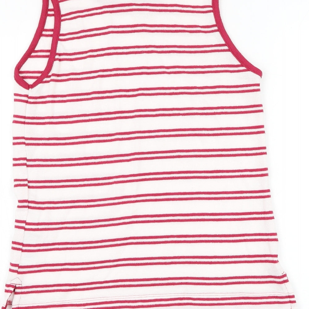 Womens UK Size 6 Marks and Spencer White Basic Tank