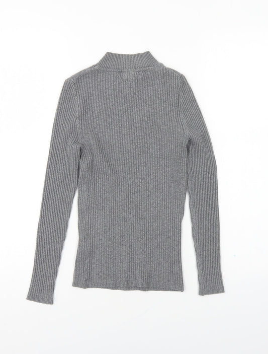 Womens UK Size XS Primark Grey Pullover Jumper