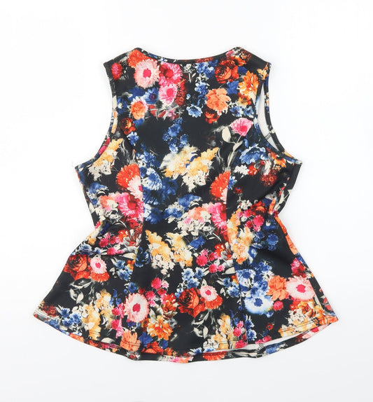 Womens UK Size 10 Atmosphere Multicoloured Basic Blouse