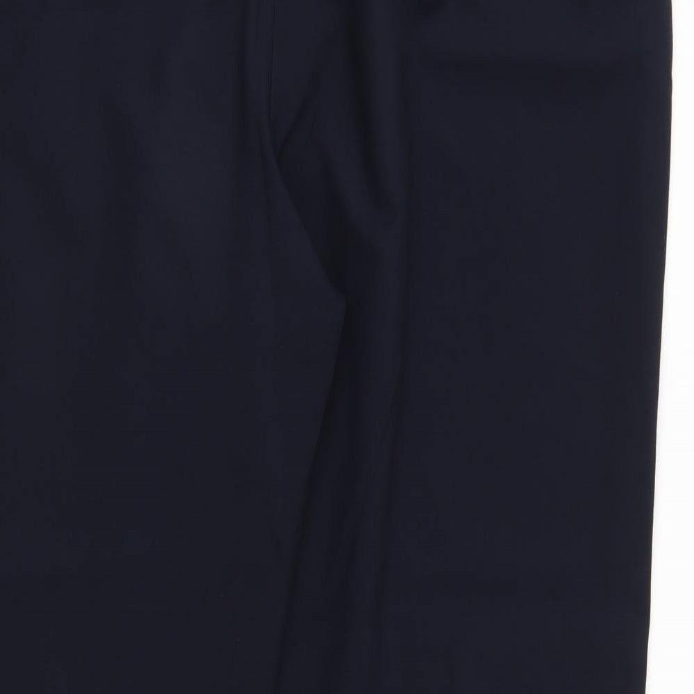Bonmarché Mens Blue Polyester Trousers Size 22 L27 in Regular