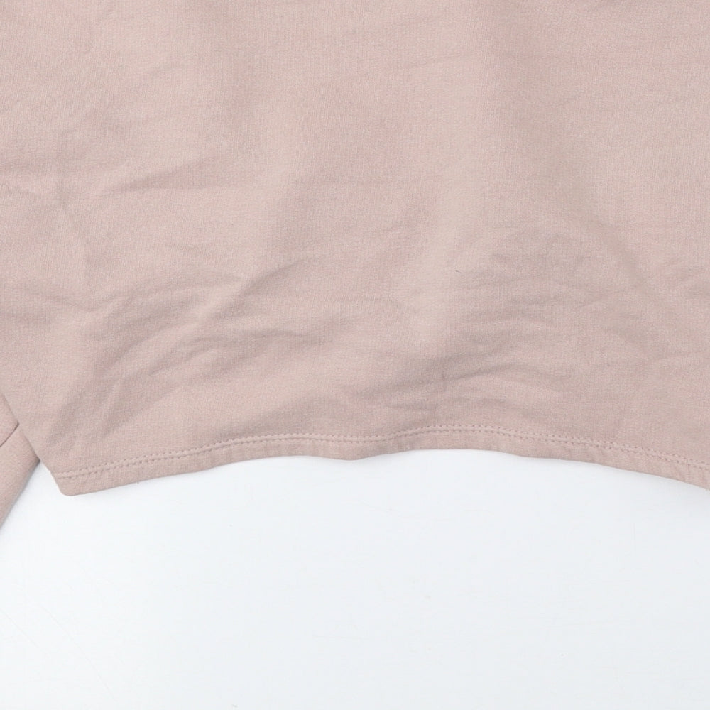 Womens UK Size S Divided by H&M Pink Pullover Sweatshirt