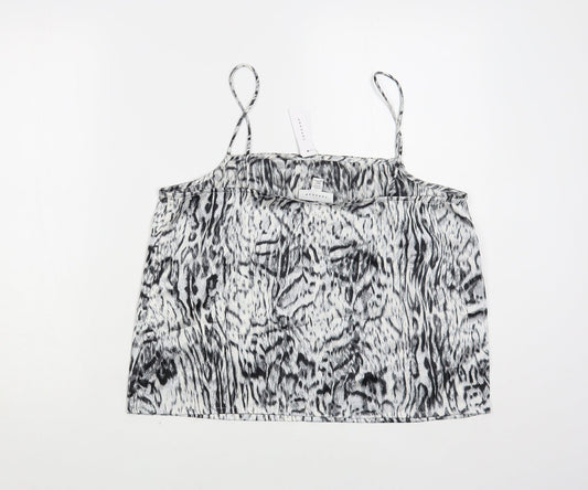 Womens UK Size M Topshop Grey Camisole Blouse