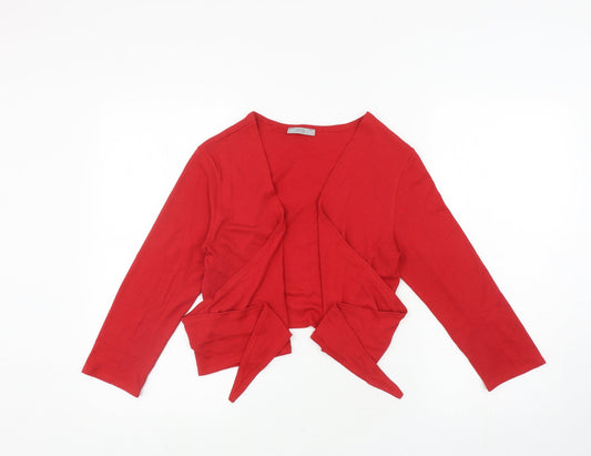 Womens UK Size 12 Marks and Spencer Red Wrap Sweatshirt