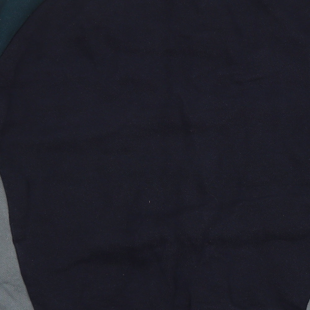 Zara Mens Blue Cotton Pullover Sweatshirt Size S