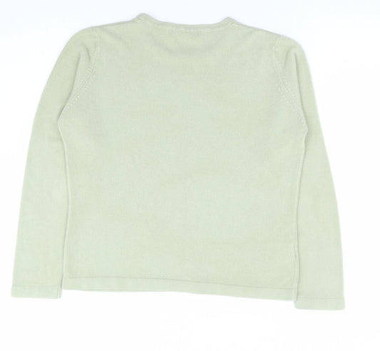 Womens UK Size 12 JDV Green Pullover Jumper
