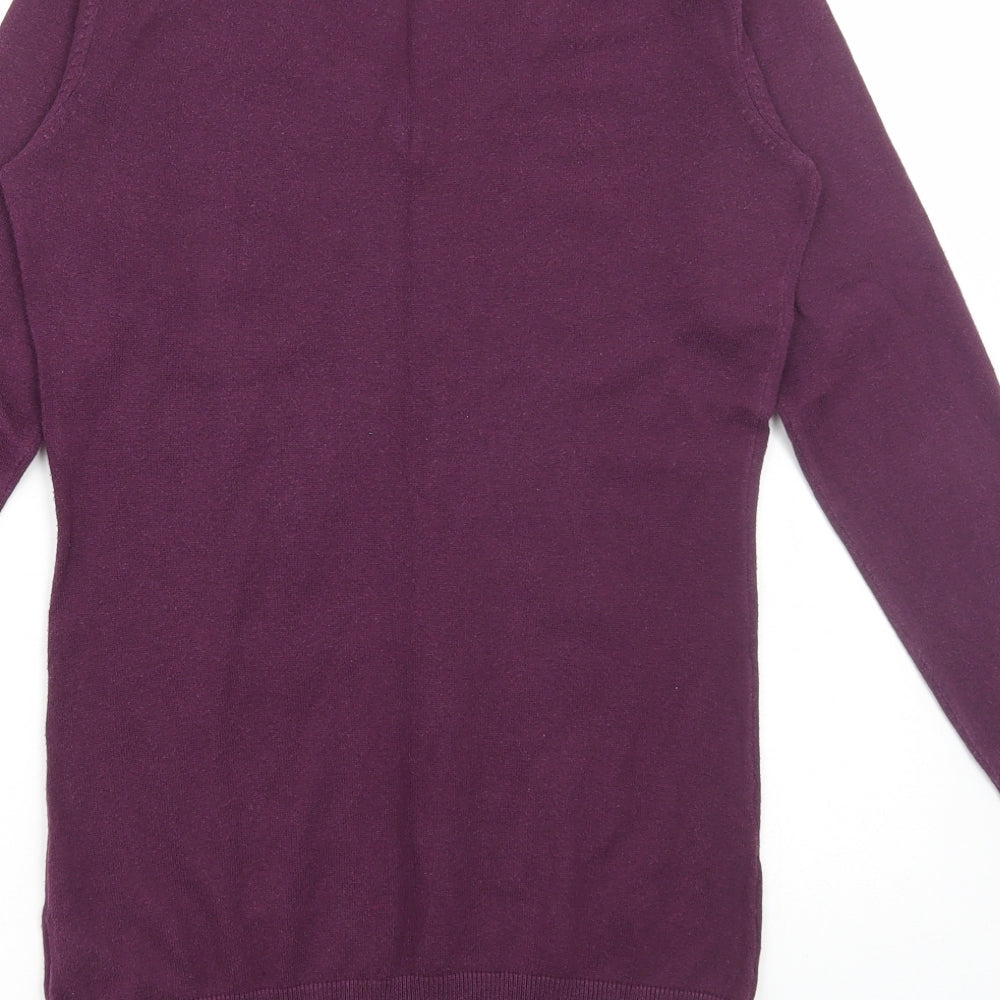 Womens UK Size S H&M Purple Pullover Jumper