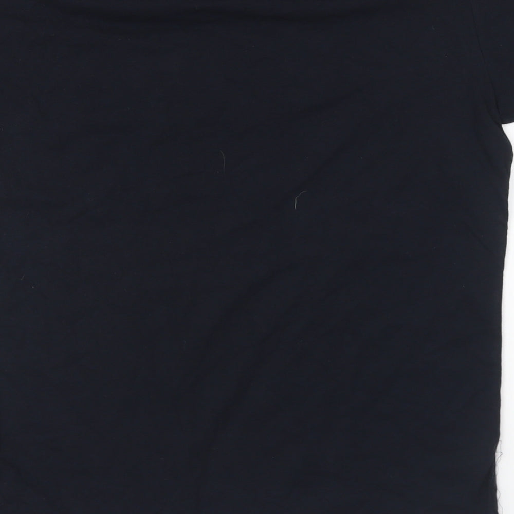 Womens UK Size S French Connection Blue Basic T-Shirt