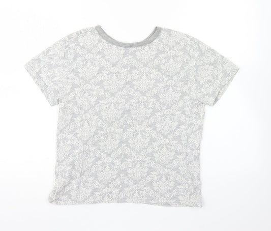 Womens UK Size 14 Atmosphere Grey Basic T-Shirt