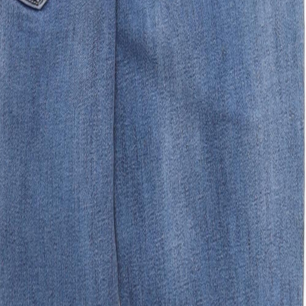 FC Jeans Womens Blue Cotton Skinny Jeans Size 6 L28 in Regular Button