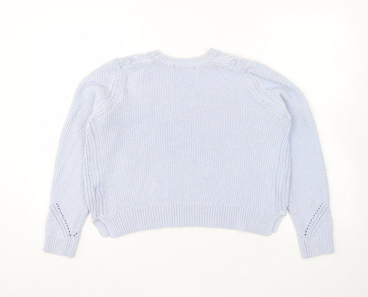 Womens UK Size 16 Marks and Spencer Blue Pullover Jumper