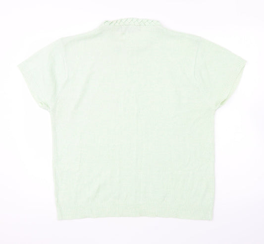 Womens UK Size L Akal Green Pullover Jumper