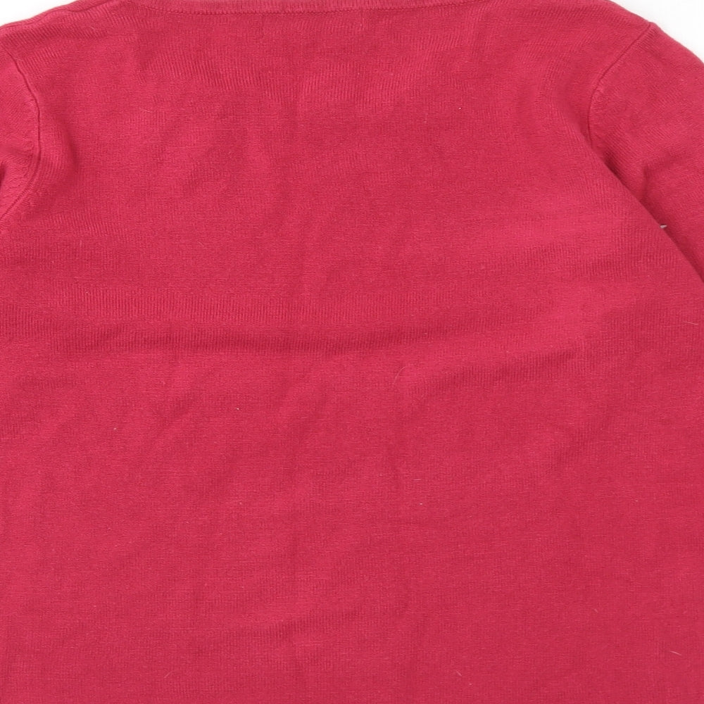 Womens UK Size M Alexara Pink Pullover Jumper