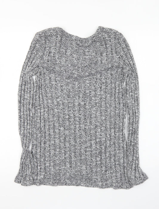Womens UK Size 8 Topshop Grey Pullover Jumper