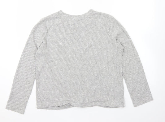 Womens UK Size 10 ASOS Grey Pullover Sweatshirt