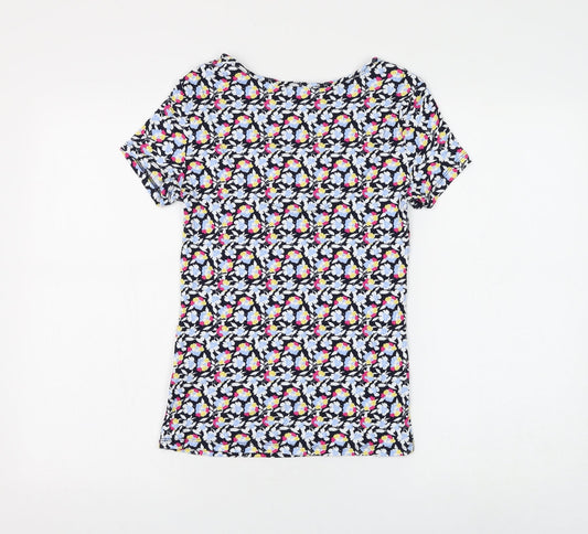 Womens UK Size 8 Marks and Spencer Blue Basic T-Shirt