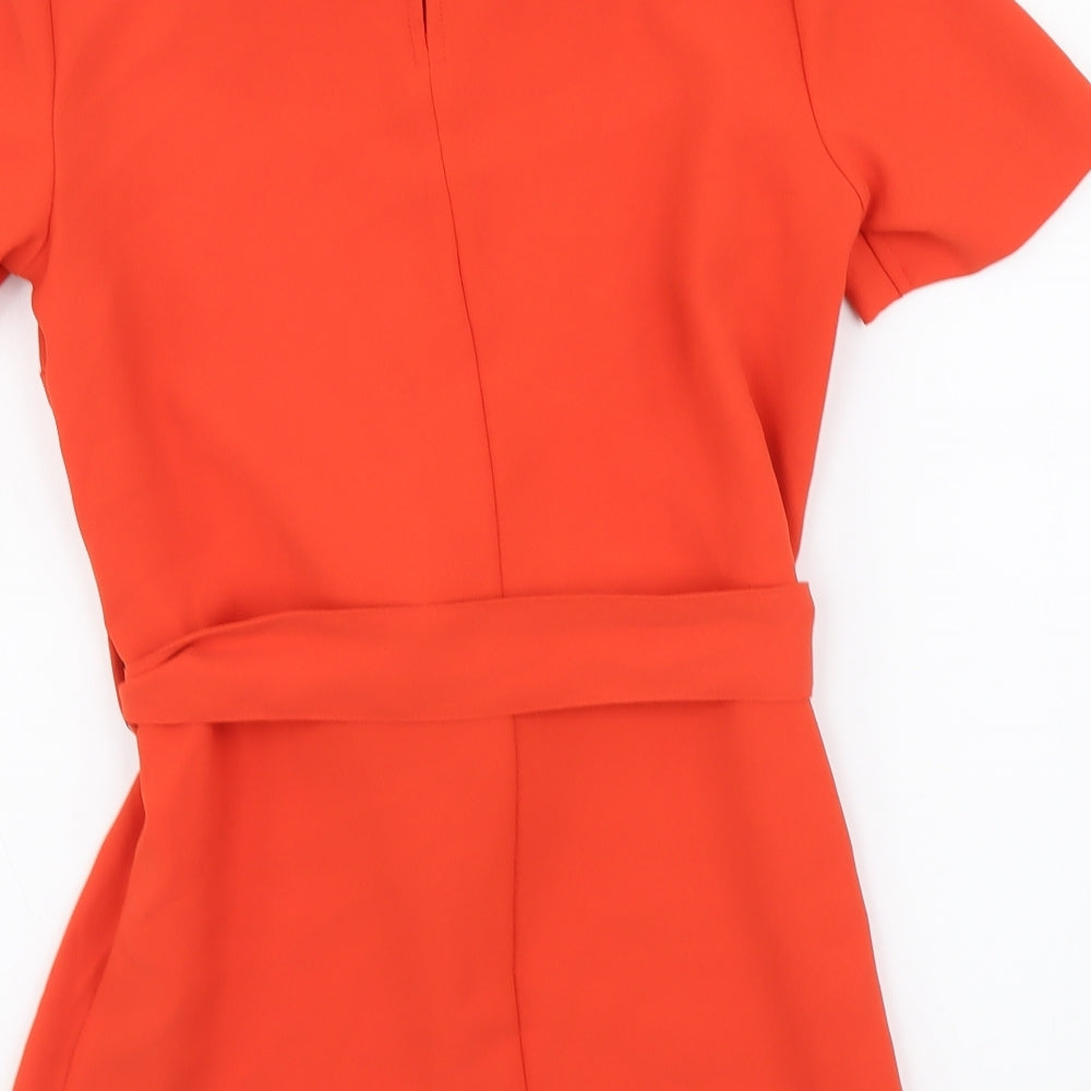 Womens UK Size 6 NEXT Orange Basic Blouse