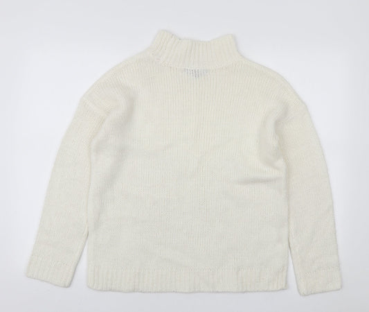 Womens UK Size 12 Studio White Pullover Jumper