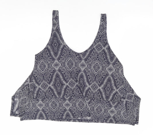 Womens UK Size L H&M Blue Basic Tank