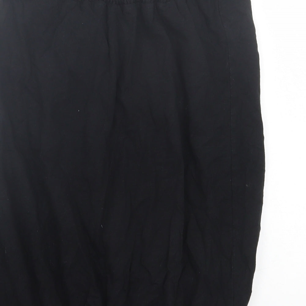 Womens UK Size 10 NEXT Black Basic Blouse