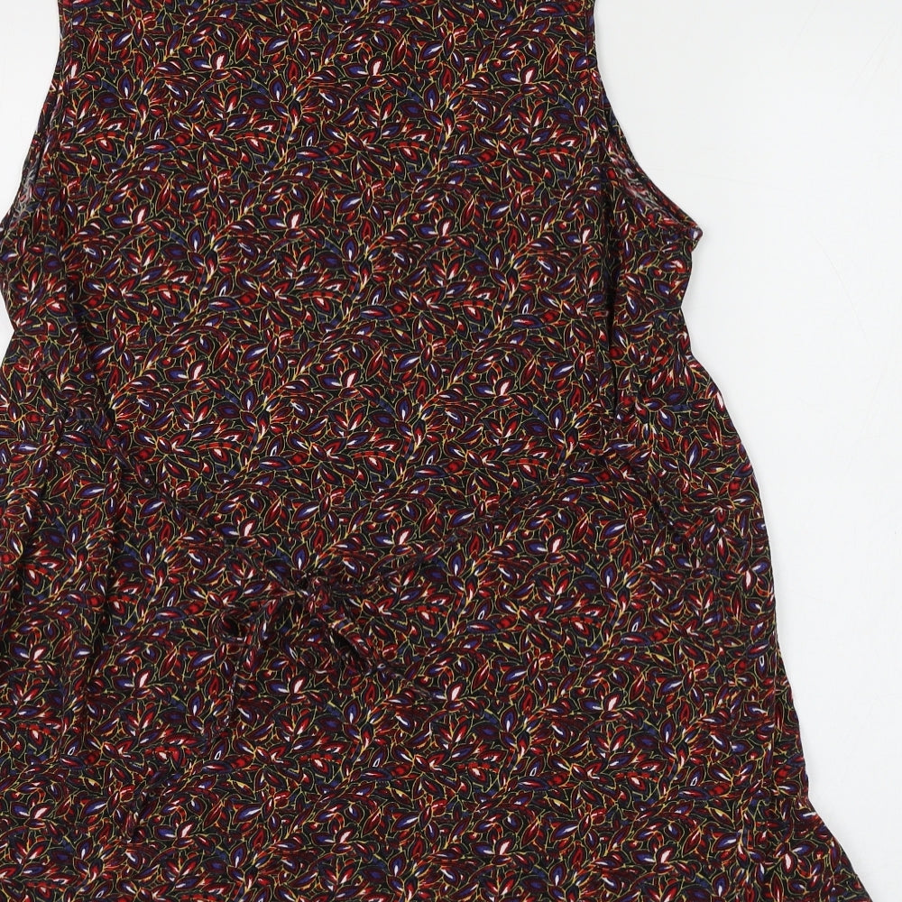 Womens UK Size 14 Preworn Multicoloured Basic Blouse