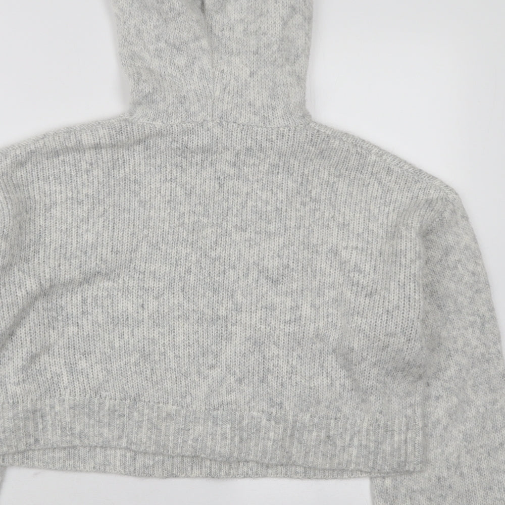 Primark Womens Grey Round Neck Polyester Pullover Jumper Size S