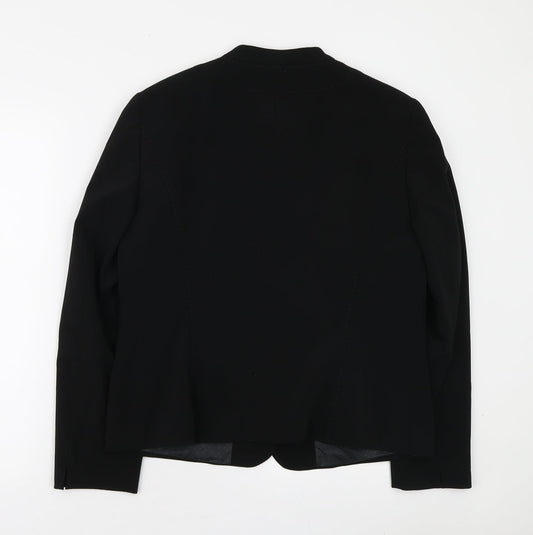 Gerry Weber Womens Black Jacket Blazer Size 16 Button