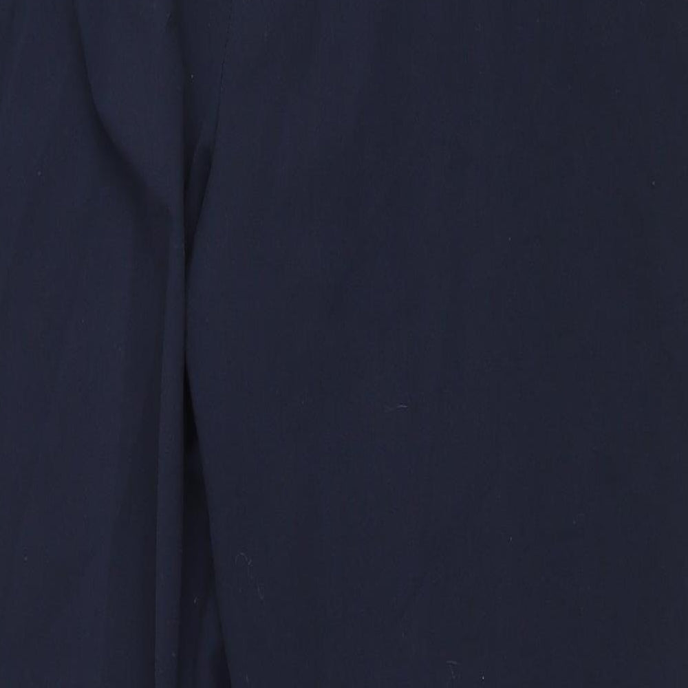 Autonomy Mens Blue Polyester Trousers Size 16 L28 in Regular Drawstring