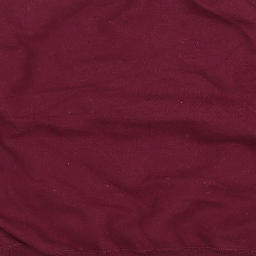 Mens UK Size M Gildan Red Pullover Sweatshirt
